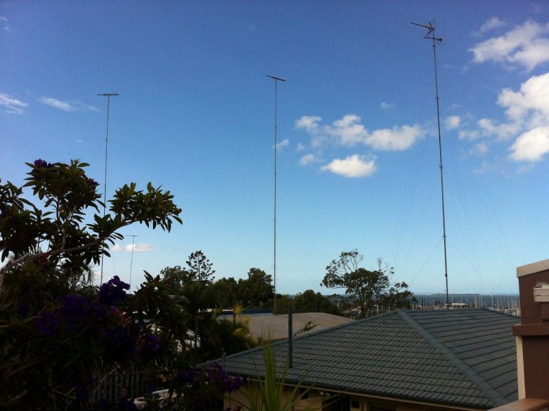 Recent Storm damage in Brisbane to tall TV masts no problem for Jim’s Antennas Wynnum