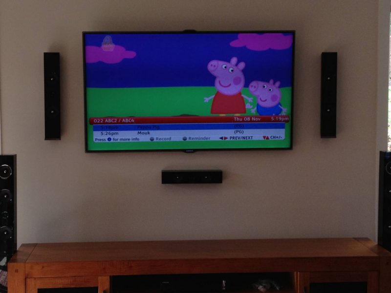 Tv And Speaker Wall Mount In Greensborough