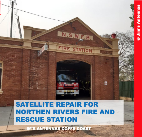 Satellite Repair for Northern Rivers Fire and Rescue Station