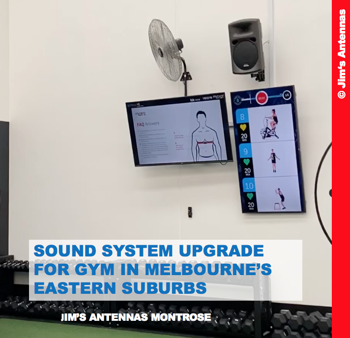 SOUND SYSTEM UPGRADE FOR GYM IN MELBOURNE’S EASTERN SUBURBS