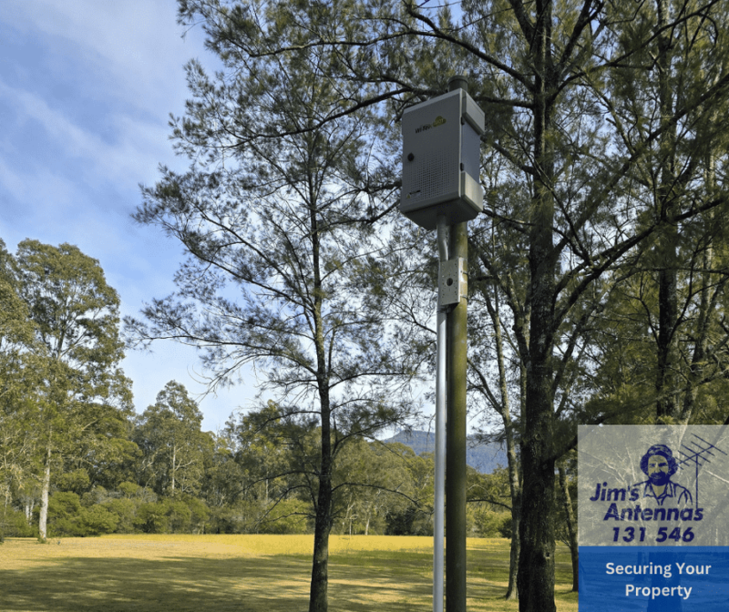 Securing Your Property: Custom CCTV Box Installation with Fibre Connectivity.